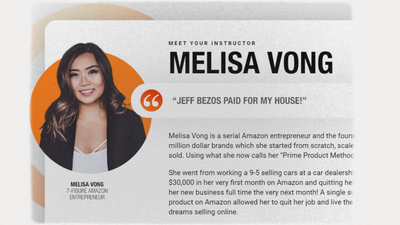 Master Amazon FBA Strategies: Free Training by Melisa Vong